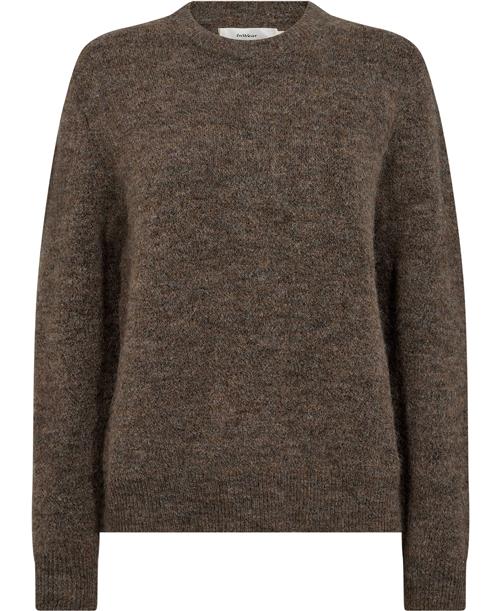 Se InWear Harrietiw Pullover Kvinde Sandy Grey Sweaters Regular Fit Str L - hos Magasin ved Magasin