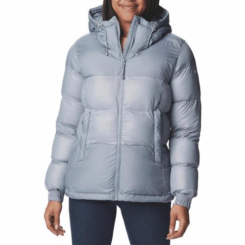 Columbia Pike Lake II Insulated Hooded Puffer Jacket Kvinde Grey Dunjakker Str XS - Nylon hos Magasin