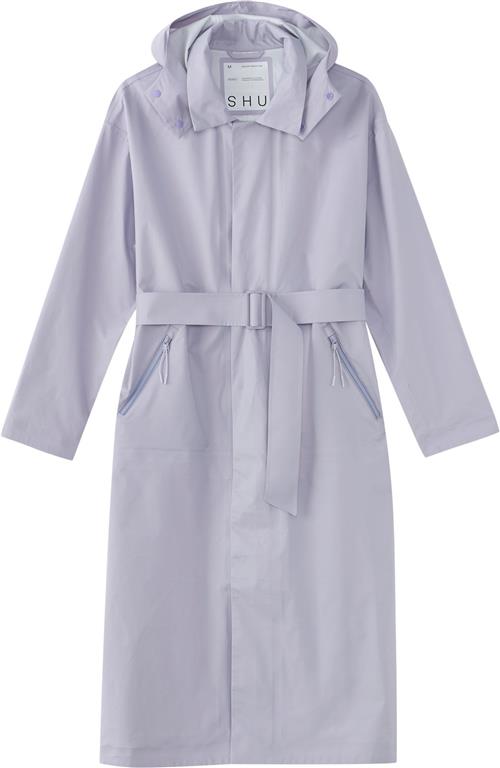 SHU SHU Ripstop Trench Coat W Kvinde Lilac Trenchcoats Str XS - hos Magasin