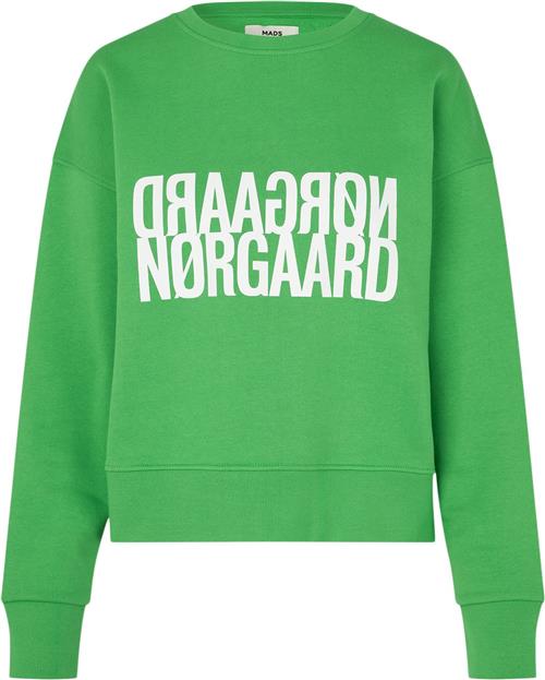 Mads Nørgaard - Copenhagen Organic Sweat Tilvina Sweatshirt Kvinde Poison Green Sweatshirts Regular Fit Str L - Bomuld hos Magasin