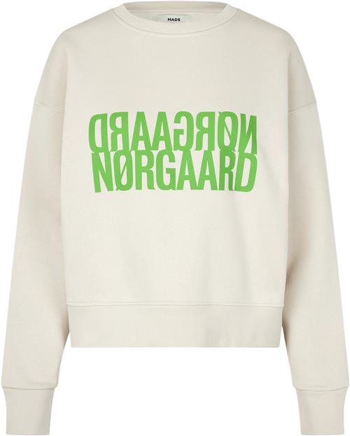 Mads Nørgaard - Copenhagen Organic Sweat Tilvina Sweatshirt Kvinde Silver Birch Sweatshirts Regular Fit Str XXL - Bomuld hos Magasin