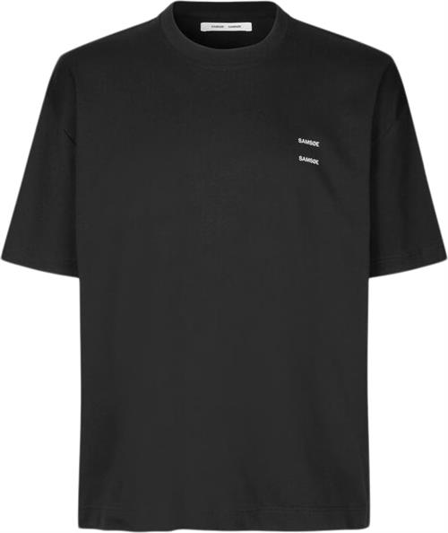 Se Samsøe Samsøe Joel Tshirt 11415 Mand Black Basic Kortærmede T-shirts Str XL - Bomuld hos Magasin ved Magasin