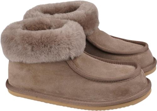 Se Lovelies Sande Shearling Boots Kvinde Walnut Hjemmesko Str 42 - Uld hos Magasin ved Magasin