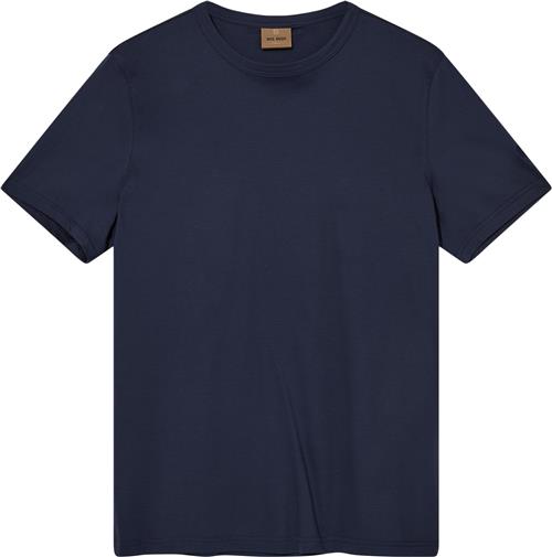 Mos Mosh Gallery Perry Crunch OSS Tee Mand Indigo Blue Kortærmede T-shirts Str L - hos Magasin