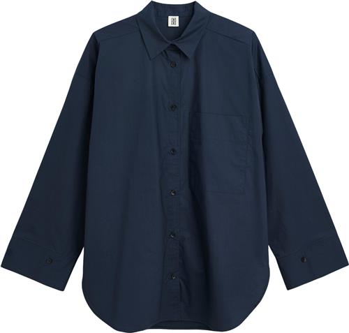 By Malene Birger Derris Kvinde Navy Blazer Langærmede Skjorter Str 40 - Bomuld hos Magasin