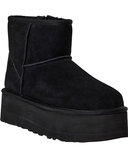 UGG W Classic Mini Platf Kvinde Black Vinterstøvler Str 39 - hos Magasin