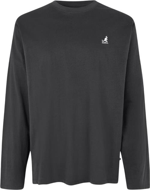 Kangol Harlem Longsleeve T-shirt Mand Faded Black Langærmede T-shirts Str S - Bomuld hos Magasin