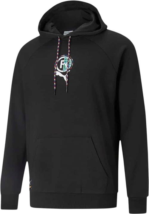 Se Puma International Graphic Hoodie Mand Puma Black Hoodies Str L - Bomuld hos Magasin ved Magasin