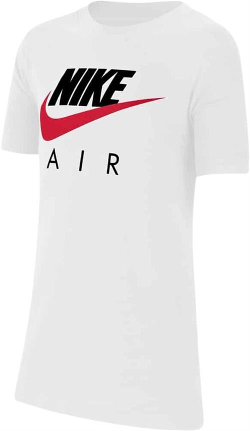 Nike AIR TEE BIG Kids Str 137-147 / M - White Kortærmede T-shirts hos Magasin