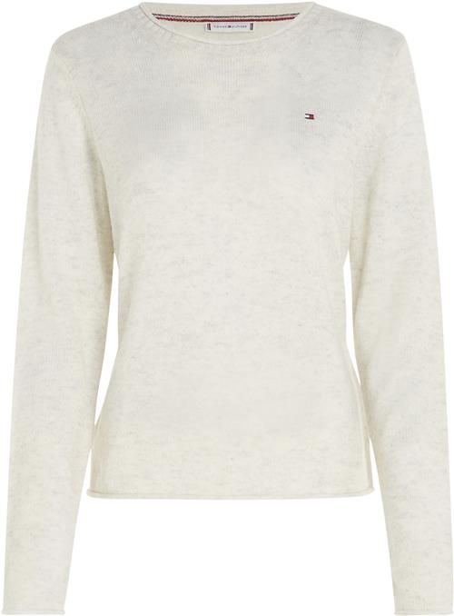 Tommy Hilfiger Soft Wool CNK Sweater Kvinde Ancient White Sweaters Str S - hos Magasin