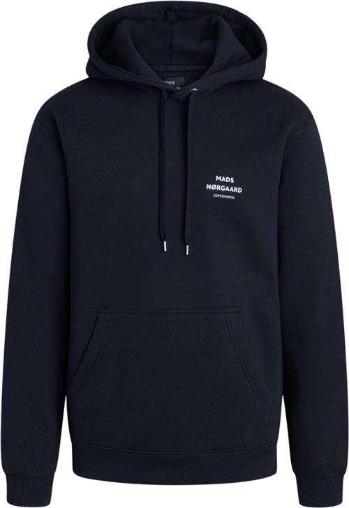 Se Mads Nørgaard - Copenhagen Standard Hoodie Logo Sweat Mand Navy Hoodies Str XL - hos Magasin ved Magasin