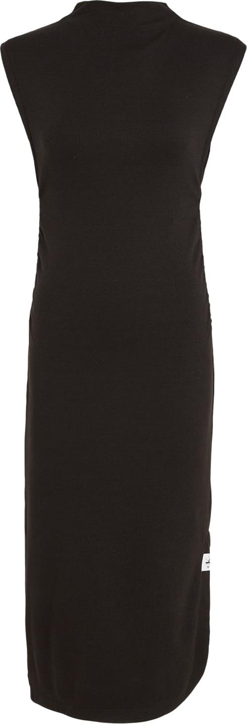 Calvin Klein Long Mock Neck Dress Kvinde Beh Maxi Kjoler Str M - Bomuld hos Magasin