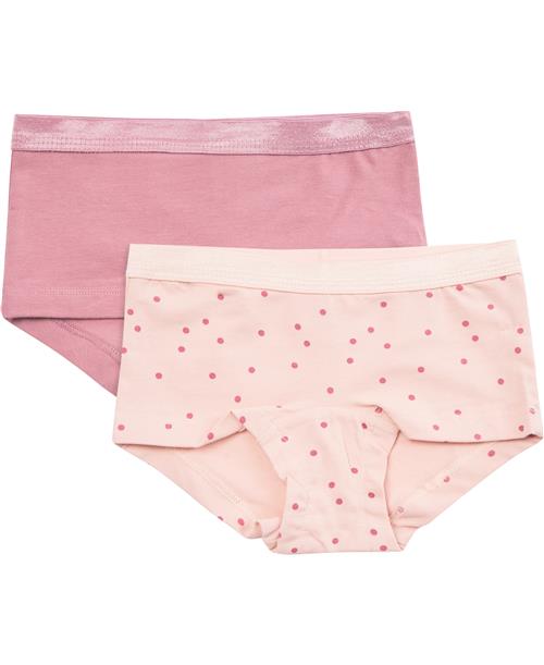 BAKITO by Magasin Du Nord Collection BAKITO by Magasin Girls Hipsters 2pack Str 3 Rose Dot / Mesa Rose Underbukser Bomuld