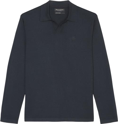 Marc O’Polo Polo Pullover Longsleeve Mand Dark Navy Langærmede Poloer Str S - hos Magasin