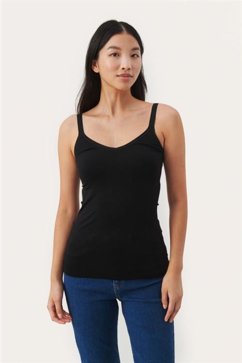 Se Part Two Hyddapw TO Kvinde Black Tanktoppe Slim Fit Str L / XL - hos Magasin ved Magasin