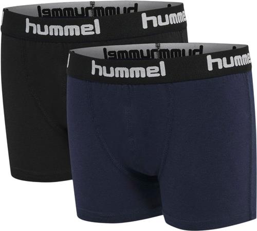 Hummel Hmlnolan Boxers 2pack Str 134-140 - Blå Underbukser hos Magasin