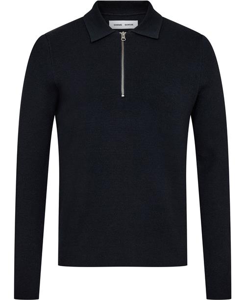 Samsøe Samsøe Guna Half zip 10490 Mand Sky Captain Sweaters Str L - Viskose hos Magasin