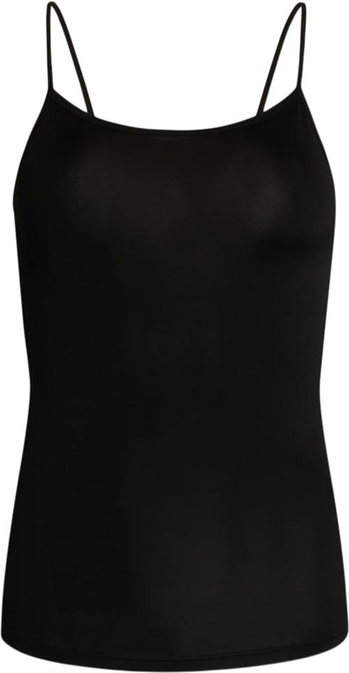 Bruuns Bazaar Rada Shirley Slip top Kvinde Black Tanktoppe Str 42 - Viskose hos Magasin