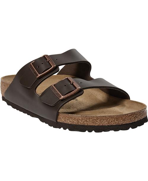 Birkenstock Arizona NL Dark Brown Kvinde Dark Brown Flade Sandaler Str 46 - hos Magasin