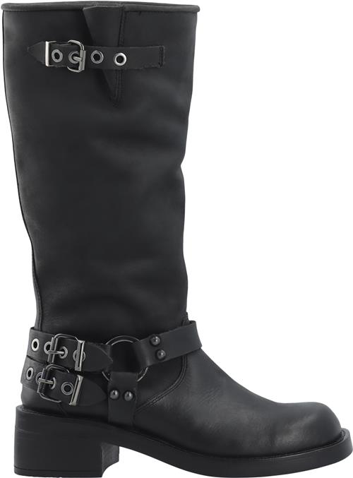 Bianco Biaharper Bikerboot Pull Up Leather Kvinde Black Cowboy & Biker Str 38 - hos Magasin