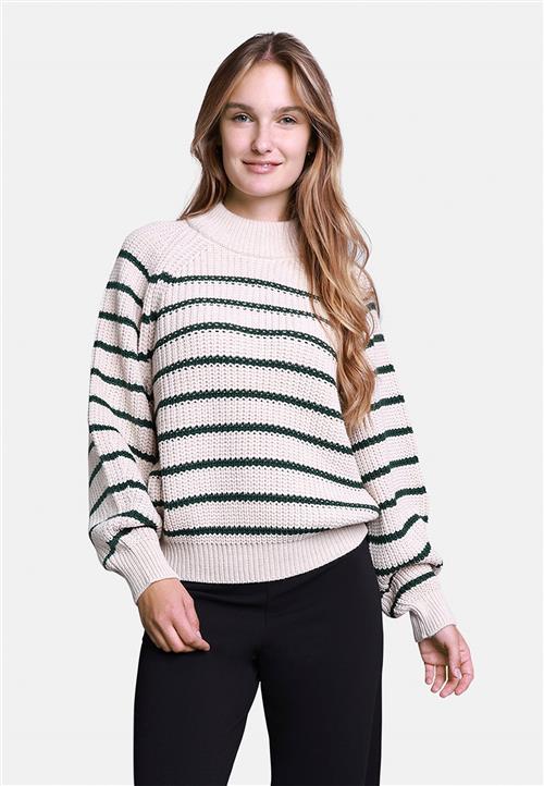 SisterS Point Mibapu Kvinde Bamboo/hunter Green Sweaters Str S - hos Magasin