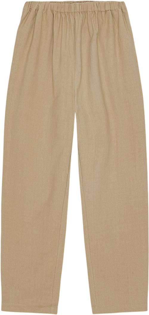 Se Moshi Moshi Mind Lower Pants Crepe Kvinde Warm Sand Bukser Med Brede Ben Str XL - hos Magasin ved Magasin