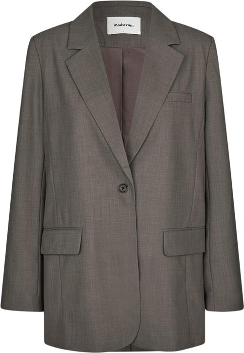 Modström Galemd 2 Blazer Kvinde Warm Gray Blazere Str XS - hos Magasin