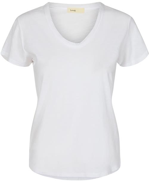 Levete room Lrany 2 Kvinde White Kortærmede T-shirts Str L - Bomuld hos Magasin