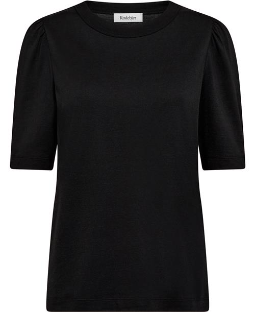 Rodebjer Rodebjer Dory Kvinde Black Kortærmede T-shirts Str L - hos Magasin