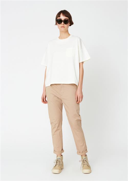 Hope News Edit Trouser Kvinde Khaki Beige Bukser Med Lige Ben Str 38 - hos Magasin