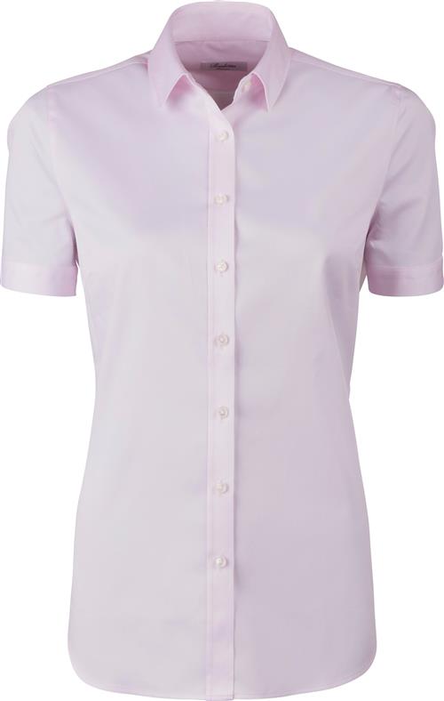 Se Stenströms Shirt F Short slv Stretch Satin Kvinde Pink Kortærmede Skjorter Str 40 - hos Magasin ved Magasin