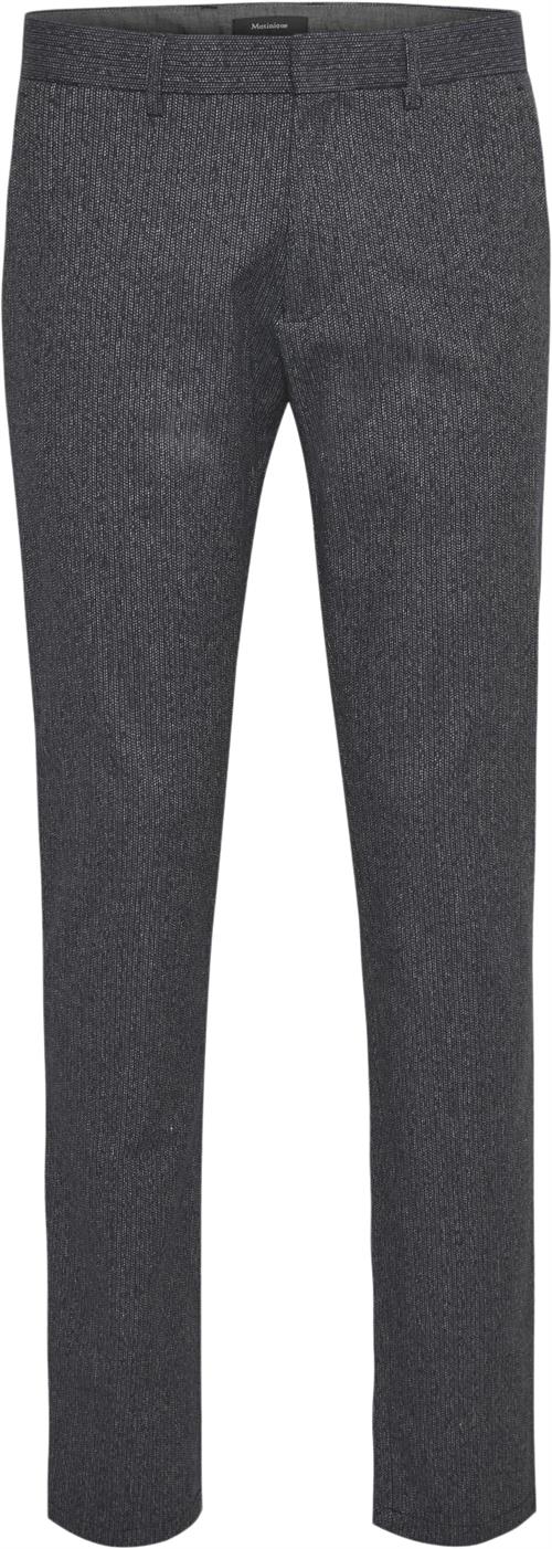 Se Matinique Pristu CM Abstract Herringbone Mand Blå Habitbukser Slim Fit Str W30 / L34 - hos Magasin ved Magasin