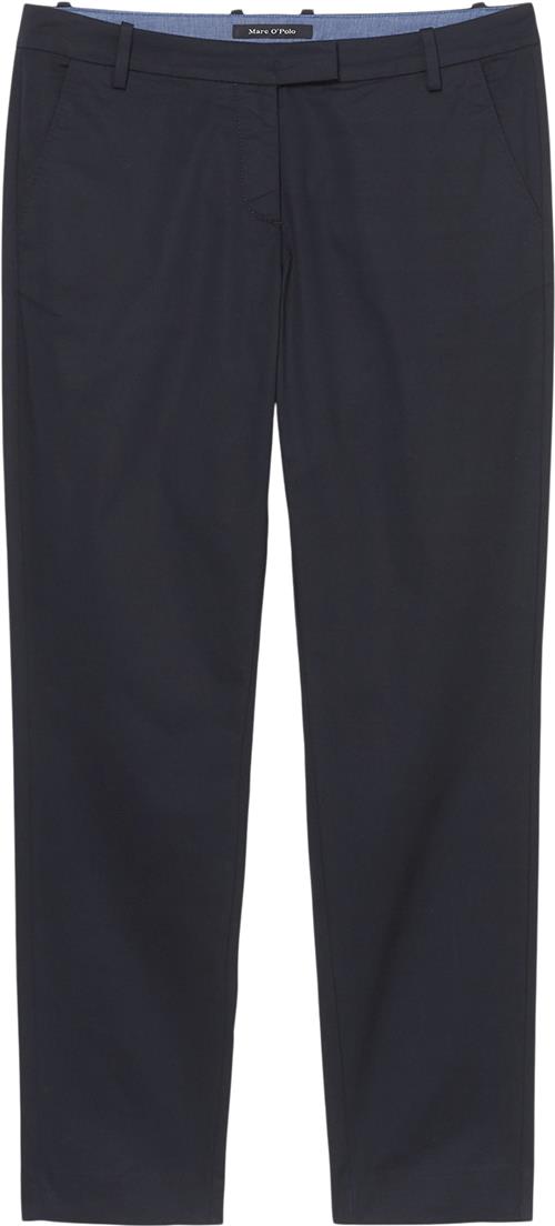 Marc O’Polo Pants, Regular Rise, Slim but Comfy Kvinde Thunder Blue Bukser Med Smalle Ben Str 40 - hos Magasin