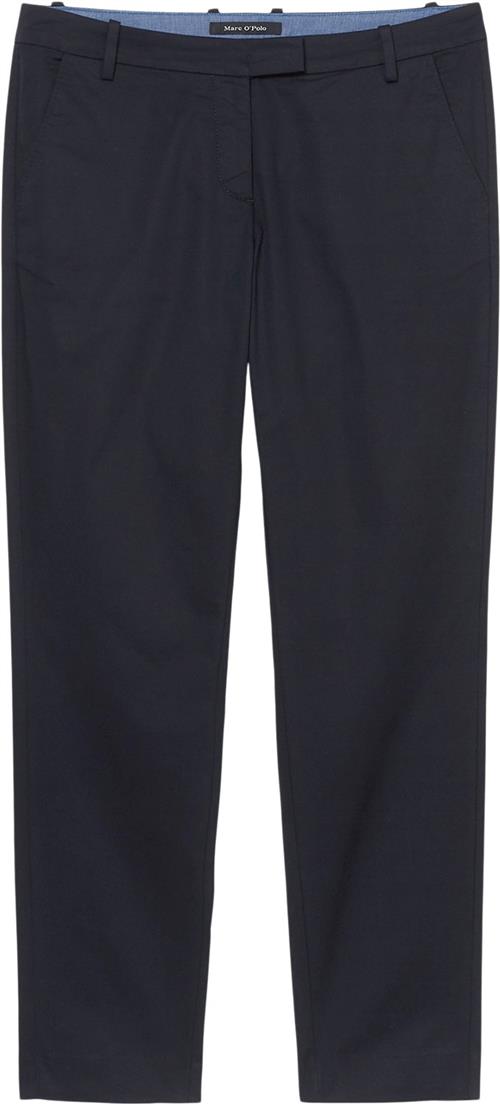 Marc O’Polo Pants, Regular Rise, Slim but Comfy Kvinde Thunder Blue Bukser Med Smalle Ben Str 42 - hos Magasin