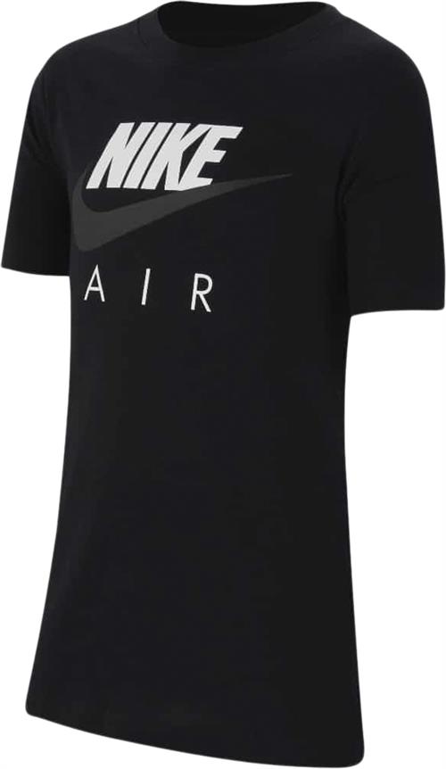 Nike AIR TEE BIG Kids Str 128-137 / S - Black Kortærmede T-shirts hos Magasin