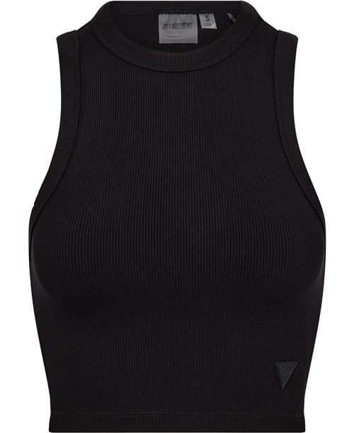 GUESS Edie Tank TOP Kvinde Jet Black A996 Tanktoppe Str M - hos Magasin