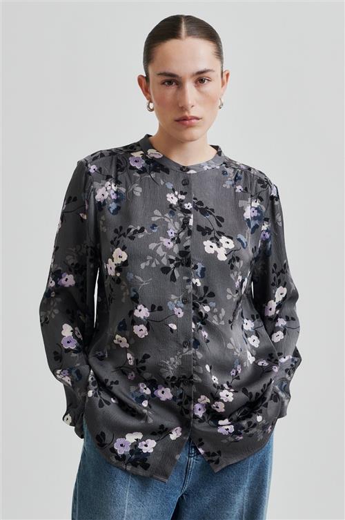 Se Second Female Florana Shirt Kvinde Volcanic Ash Skjorter Str L - Viskose hos Magasin ved Magasin