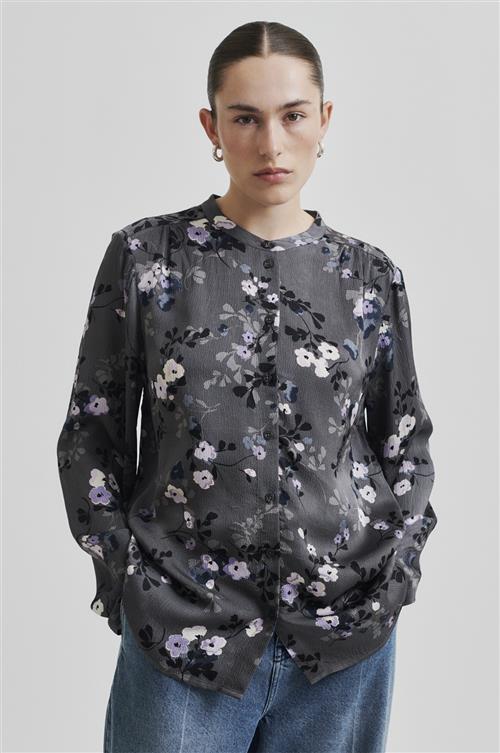 Se Second Female Florana Shirt Kvinde Volcanic Ash Skjorter Str XL - Viskose hos Magasin ved Magasin