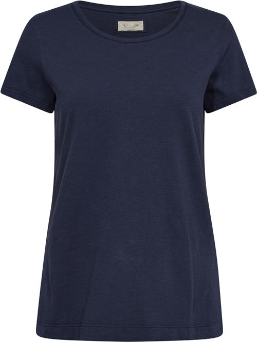 Mos Mosh Arden Organic OSS Tee Kvinde Navy Kortærmede T-shirts Str XL - Bomuld hos Magasin