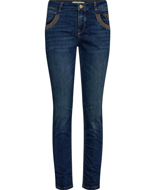 Mos Mosh Naomi Shade Blue Jeans Kvinde Blue Skinny Jeans Str 32/Regular - Cashmere hos Magasin