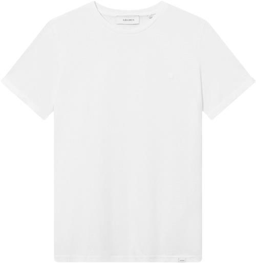 Les Deux Nørregaard Tshirt Tonal Mand Hvid Kortærmede T-shirts Slim Fit Str S - Bomuld hos Magasin