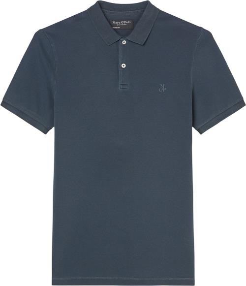 Marc O’Polo Polo, Short Sleeve, Button Placket, Mand Total Eclipse Kortærmede Poloer Str XL - hos Magasin