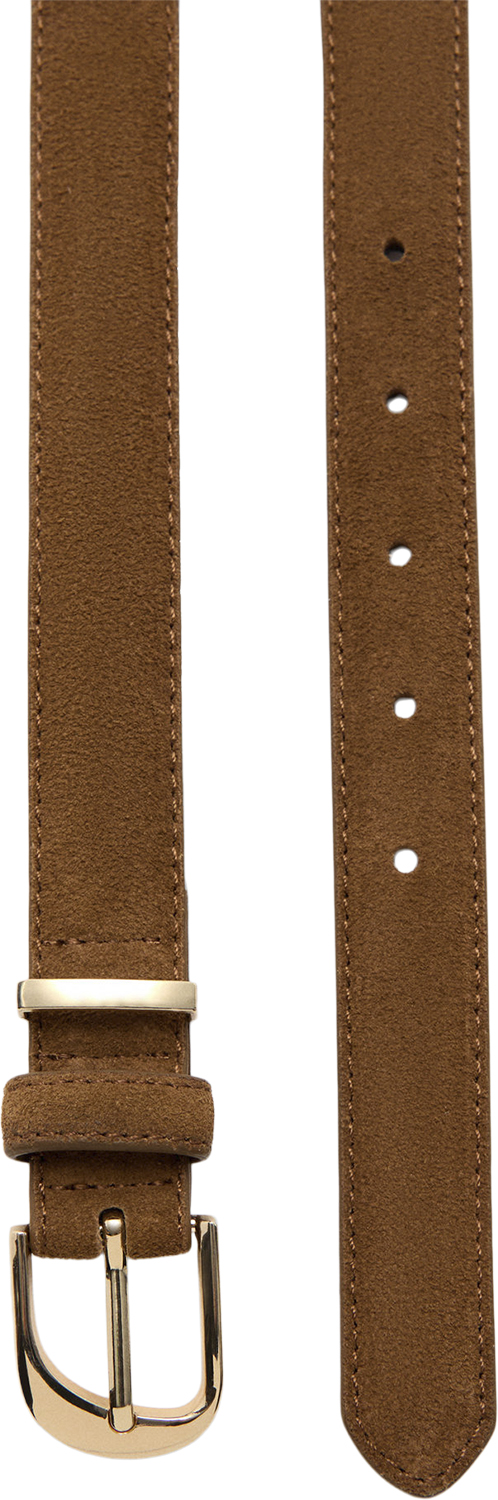 Se MANGO Buckle Leather Belt XL - Bælter Læder hos Magasin ved Magasin