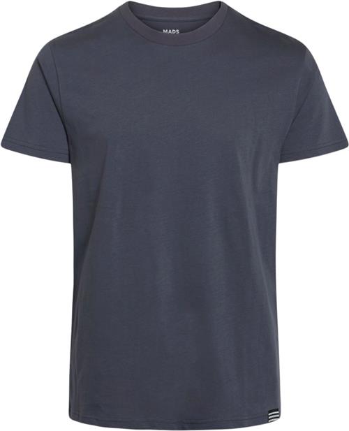 Mads Nørgaard - Copenhagen Organic Thor Tee Mand Dark Grey Kortærmede T-shirts Str XS - hos Magasin