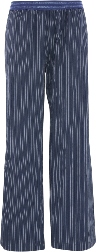 Se CONTINUE LIS Tape Stripe Kvinde Navy Blue Stripe Bukser Str S - hos Magasin ved Magasin