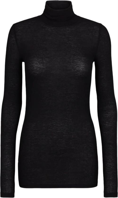 Se Bruuns Bazaar Angelabb Roll Neck Kvinde Black Rullekraver Slim Fit Str S - Uld hos Magasin ved Magasin