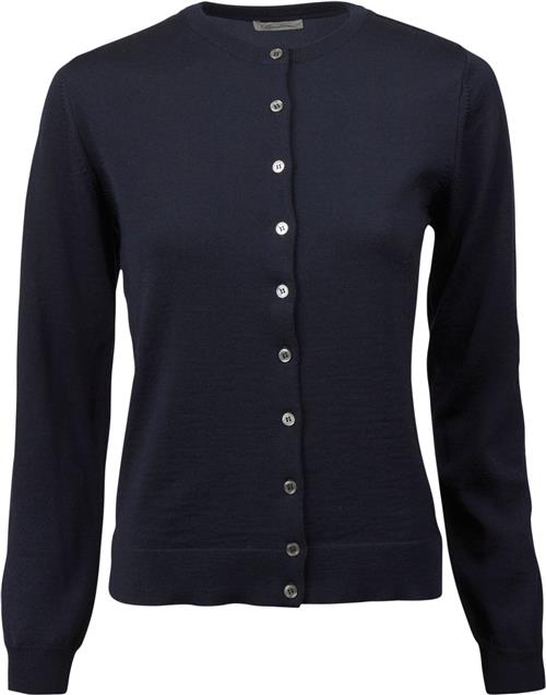 Stenströms Sigrid Knit Cardigan Kvinde Navy Cardigans Str L - hos Magasin