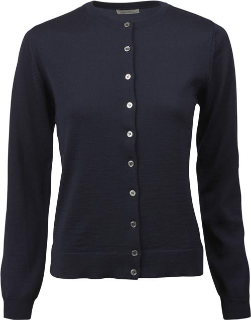 Se Stenströms Sigrid Knit Cardigan Kvinde Navy Cardigans Str M - hos Magasin ved Magasin