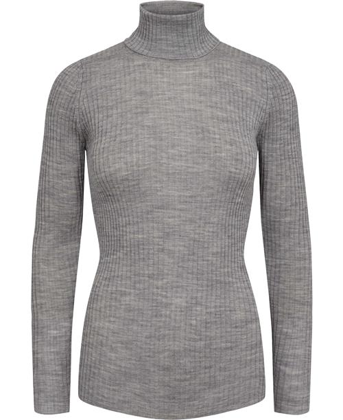 Bitte Kai Rand NEW Wool Kvinde Grey Melange Rullekraver Str XL - hos Magasin