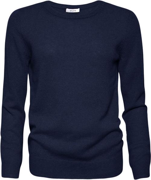 SPARKZ Copenhagen Pure Cashmere Oneck Pullover Kvinde Navy Sweaters Str S Cashmere - hos Magasin